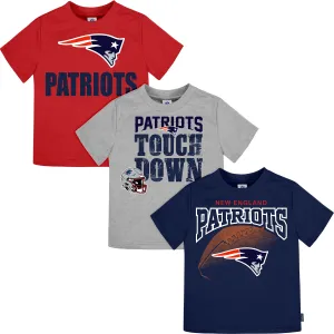 3-Pack Baby & Toddler Boys Patriots Short Sleeve Shirts