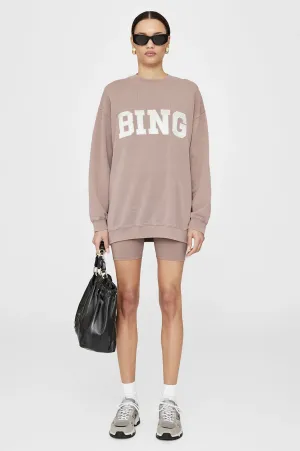 Anine Bing - Tyler Sweatshirt Satin Bing in Washed Iron