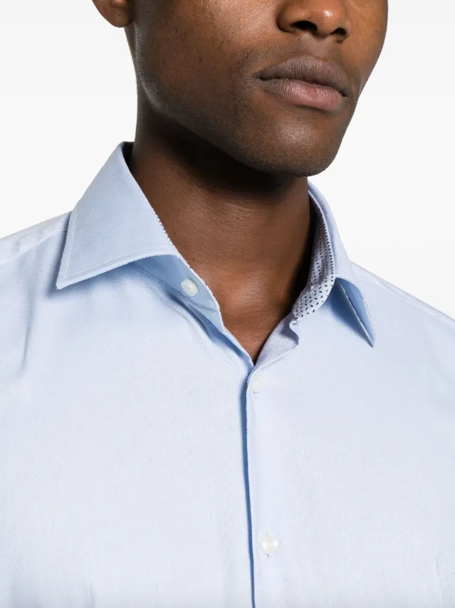 BOSS regular-fit shirt in easy-iron oxford stretch cotton