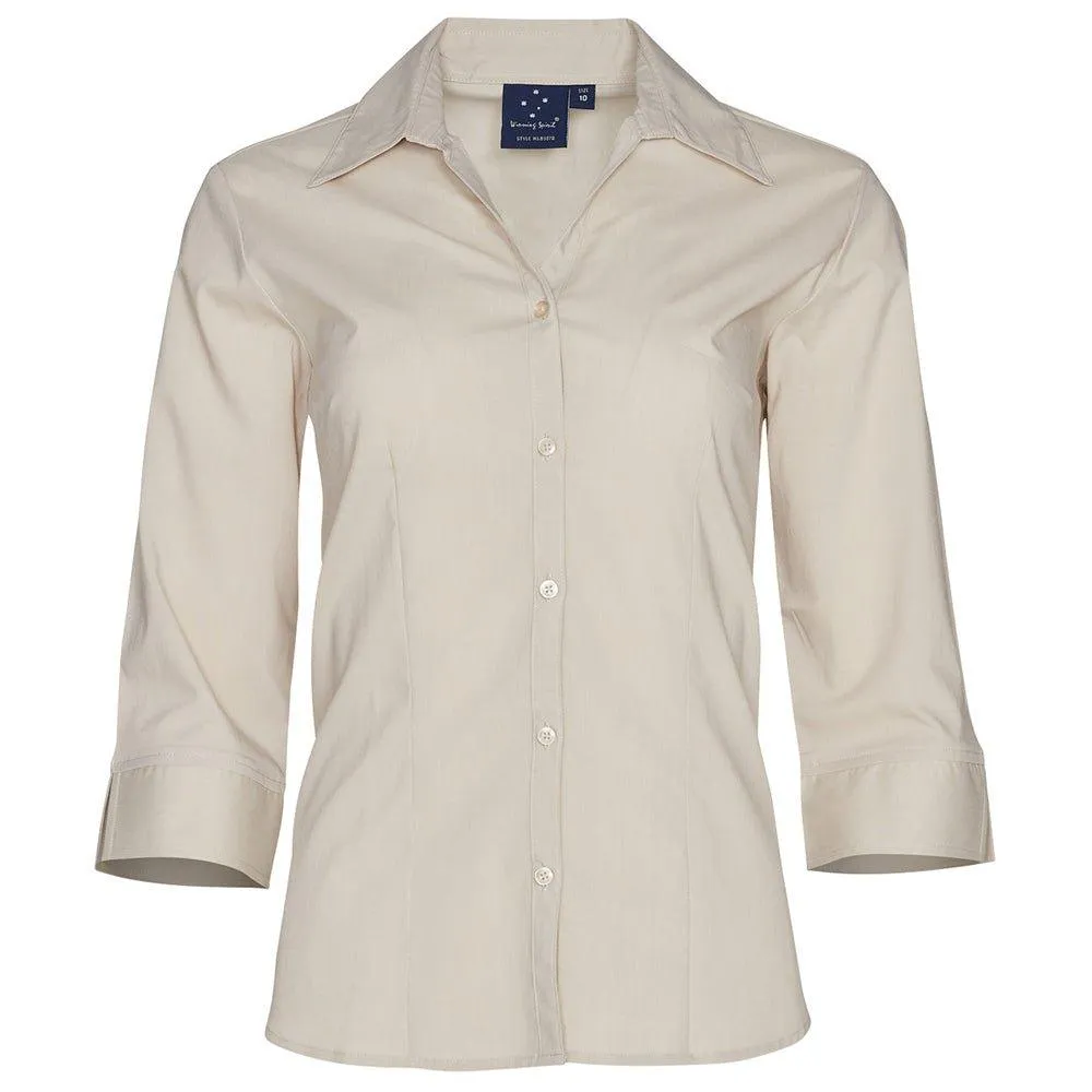 BS07Q Women's Teflon Executive 3/4 Sleeve Shirt