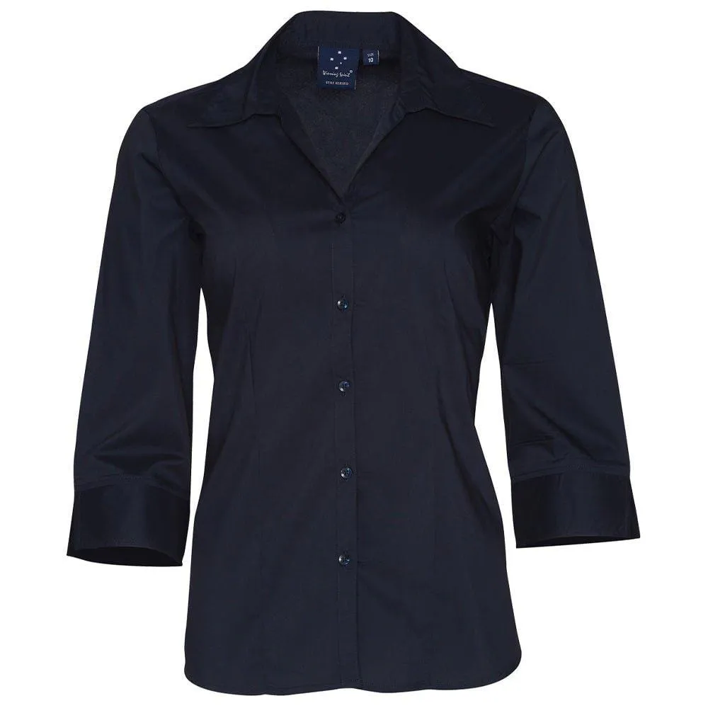 BS07Q Women's Teflon Executive 3/4 Sleeve Shirt