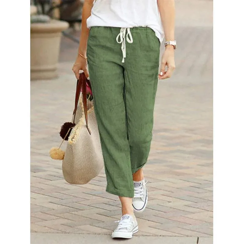 Casual Ladies Linen Pants