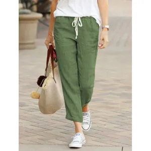 Casual Ladies Linen Pants