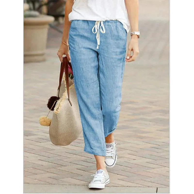 Casual Ladies Linen Pants