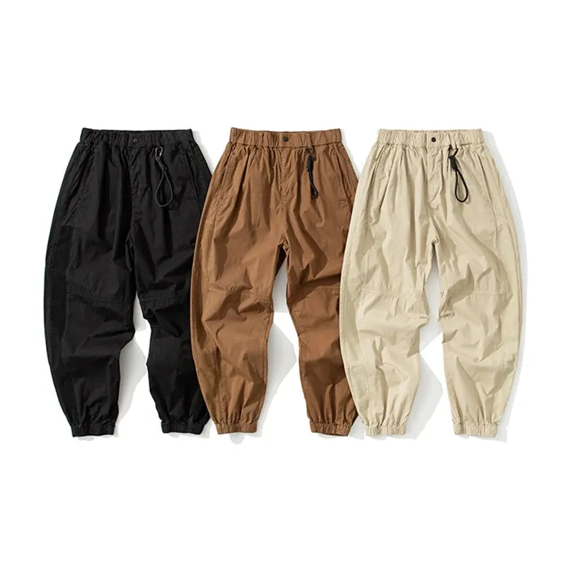 Casual Thin Cargo Pants with Japanese Streetwear Style