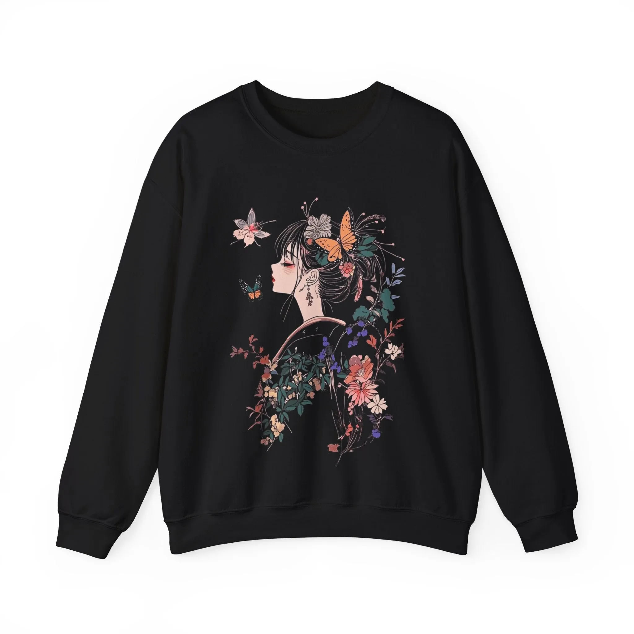 Dreamy Pose Graphic Sweatshirt