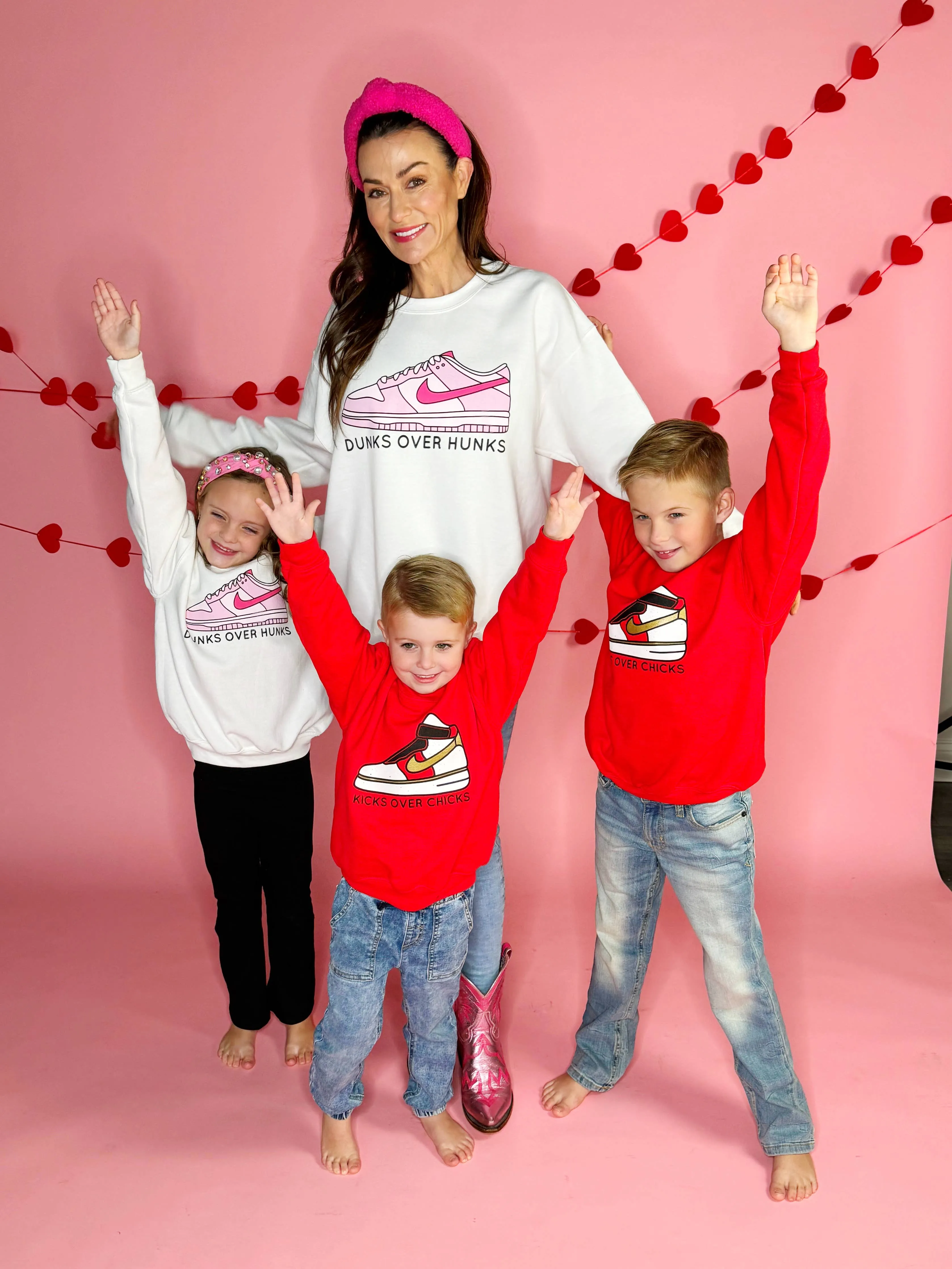 Dunks Over Hunks Valentine's Day Sweatshirt Youth & Adult