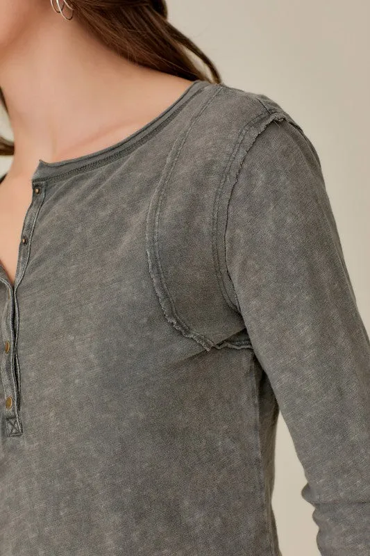 Edgy Raw Detail Top