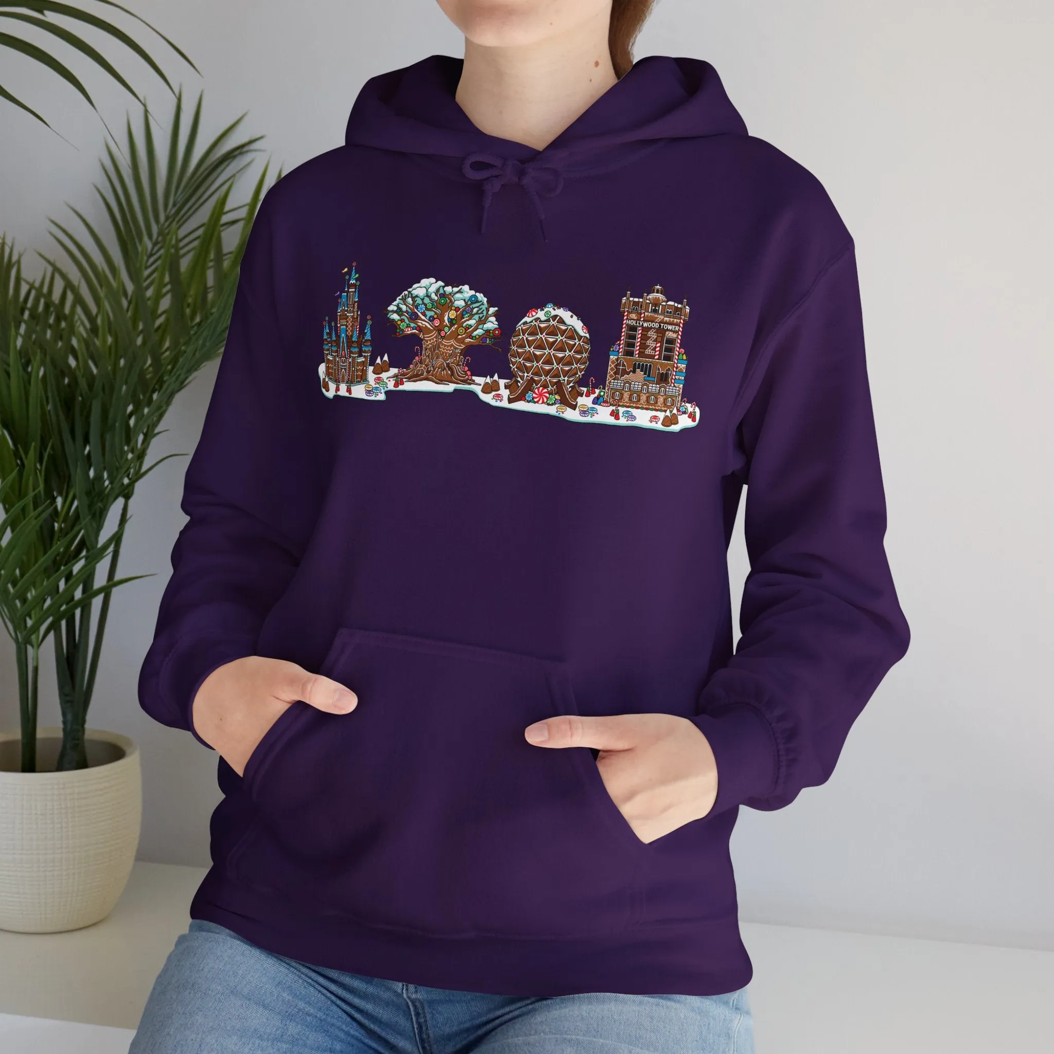 Gingerbread Park Icons - Adult Hoodie Sweatshirt