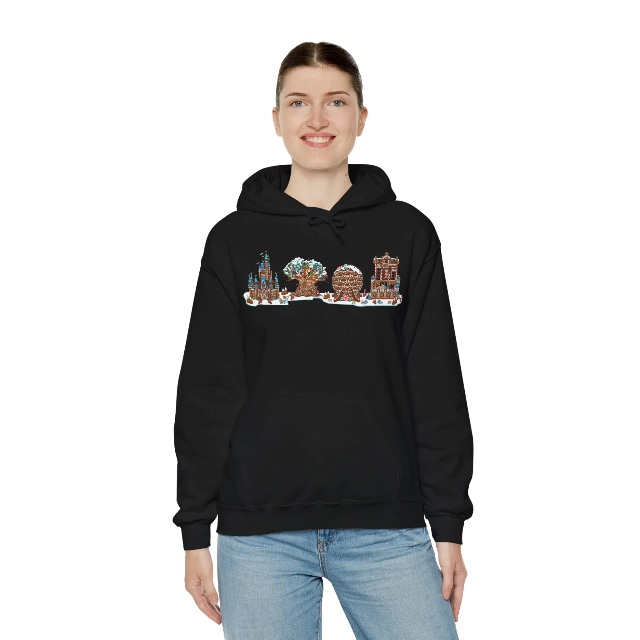 Gingerbread Park Icons - Adult Hoodie Sweatshirt