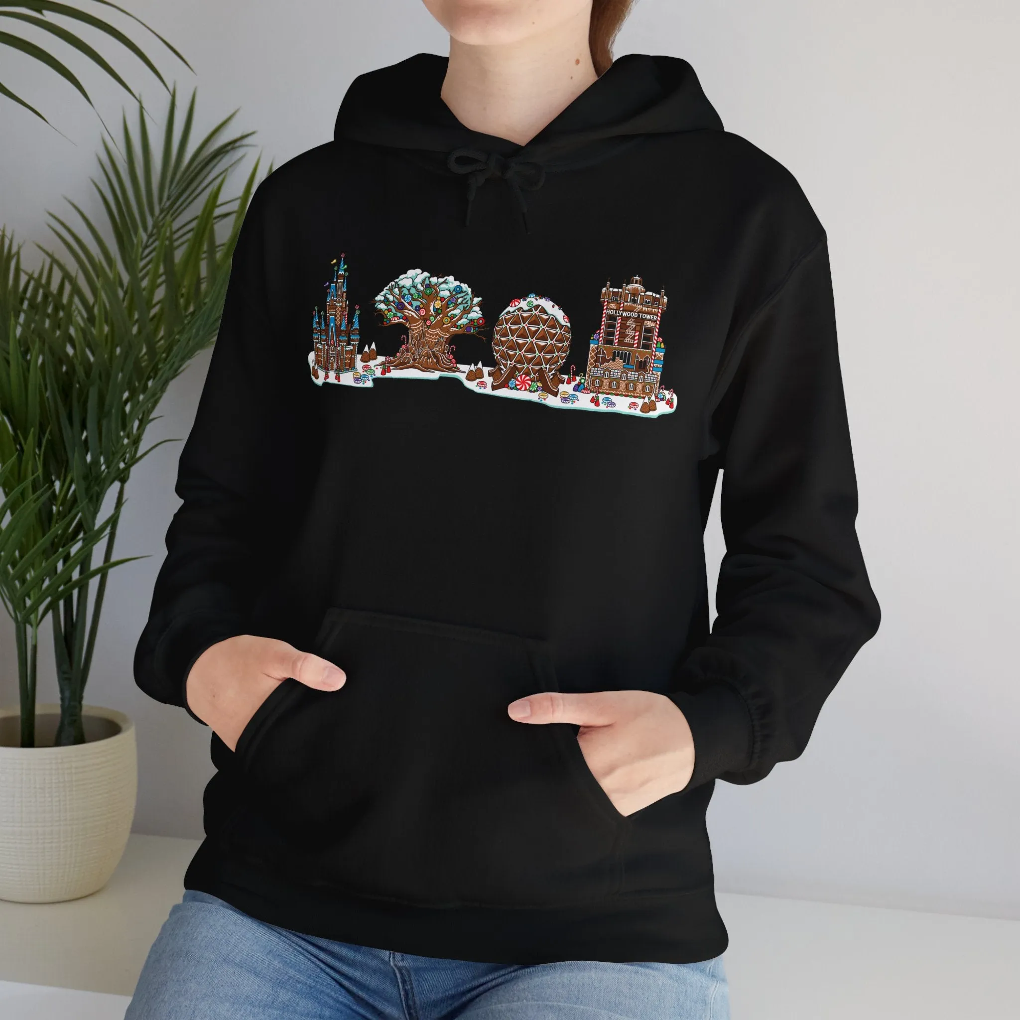 Gingerbread Park Icons - Adult Hoodie Sweatshirt