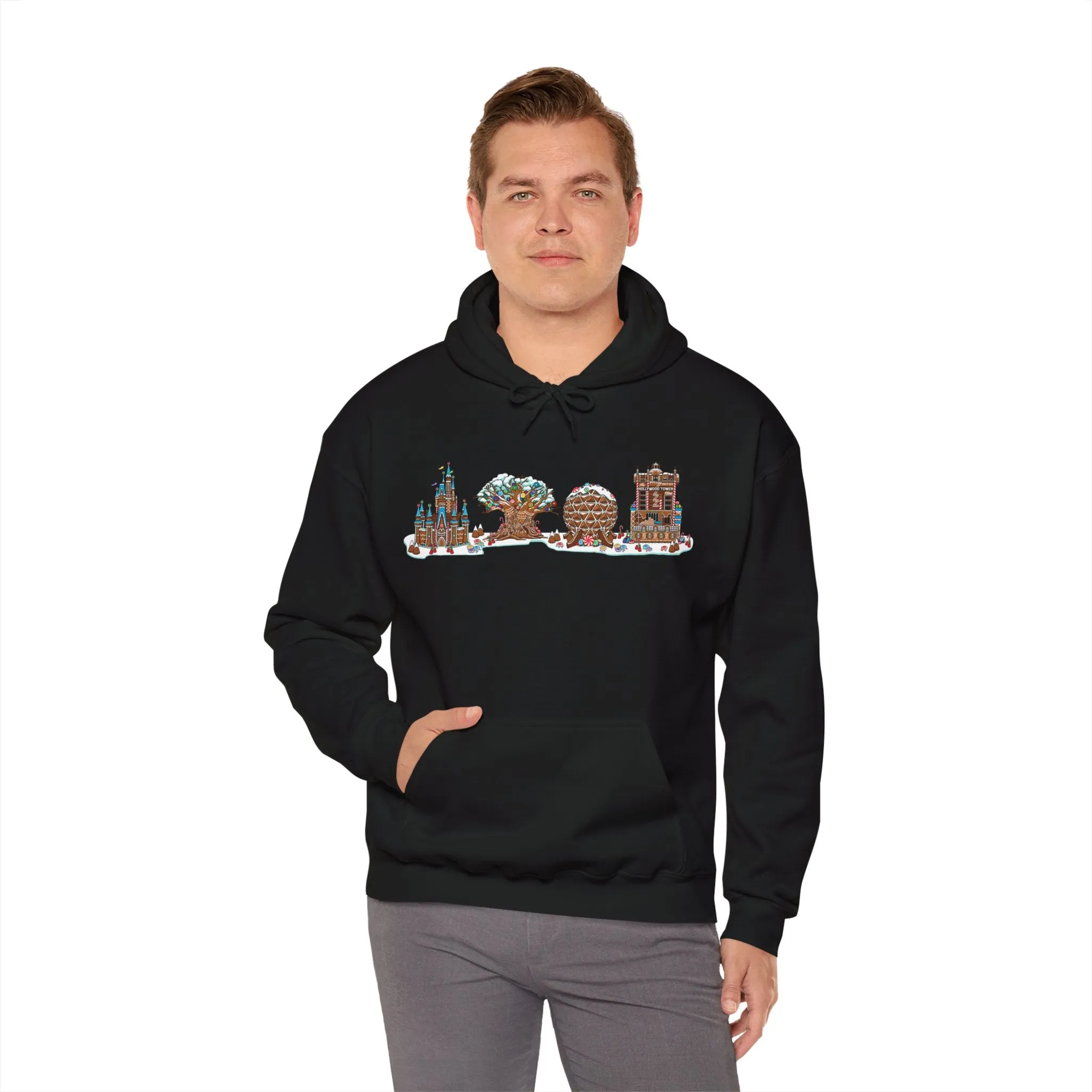 Gingerbread Park Icons - Adult Hoodie Sweatshirt