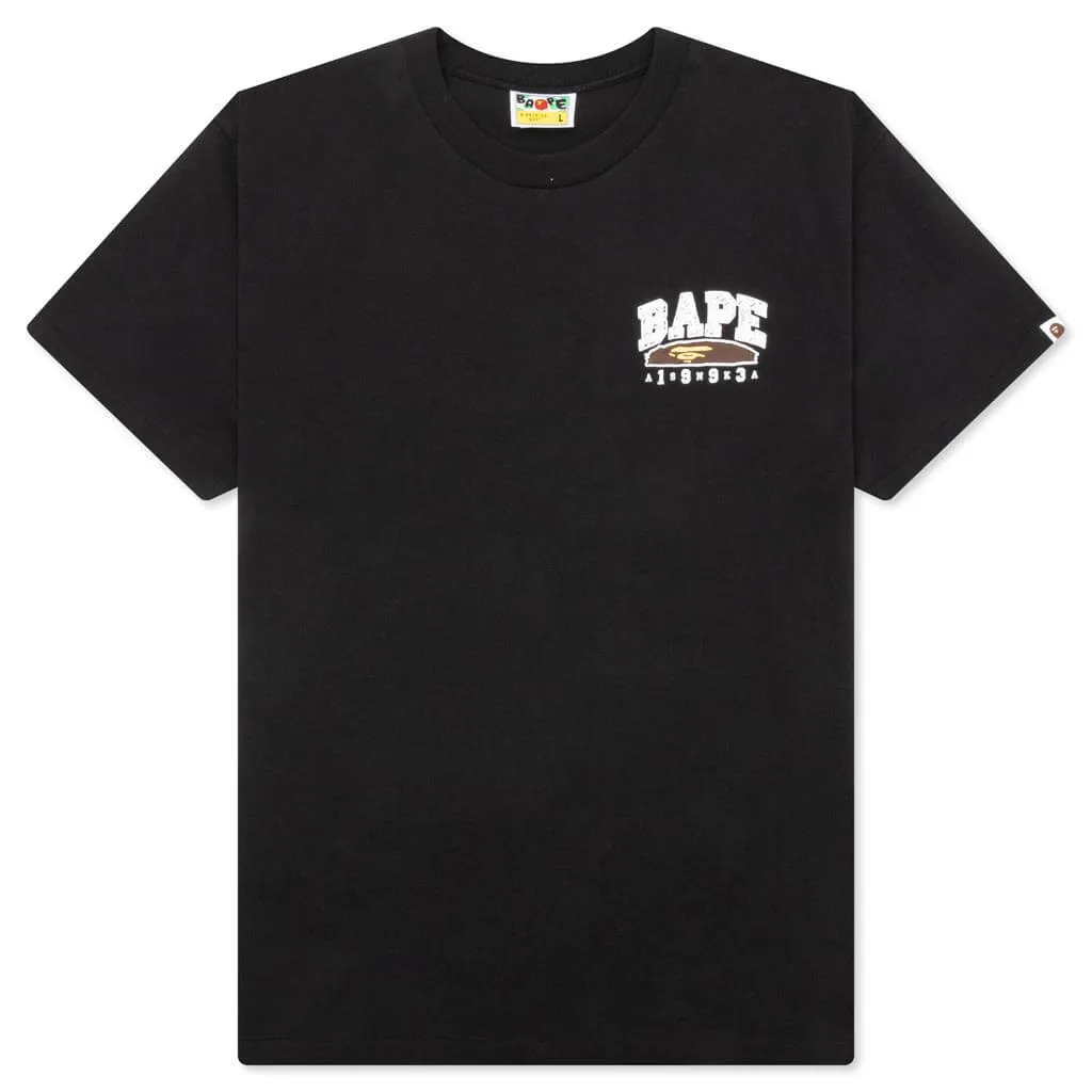 Hand Draw Bape Relaxed Fit Tee - Black