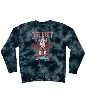 Ink Detroit Bad Boy Tie Dye Crewneck Sweatshirt - Black