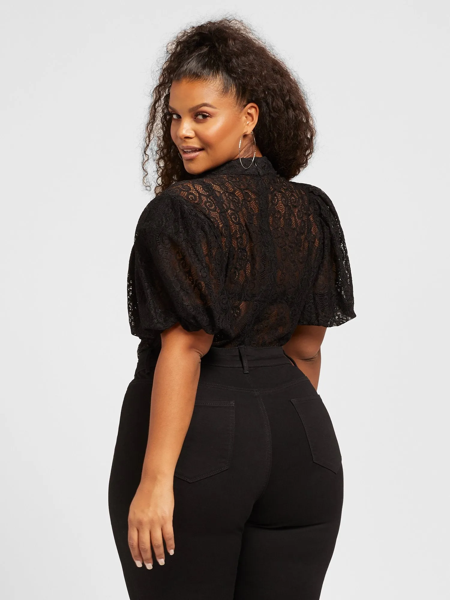 Ivy Puff Sleeve Lace Bodysuit