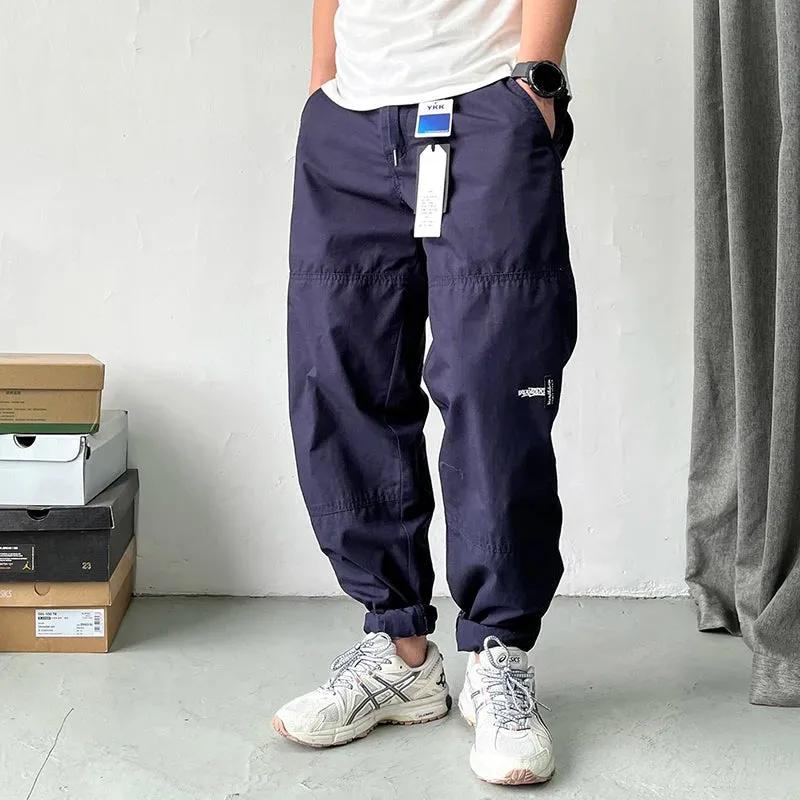 Japanese Streetwear Cargo Pants Men Clothing Casual Joggers Vintage Straight Trousers