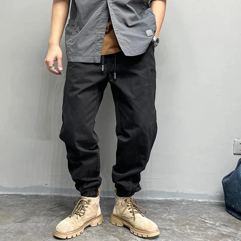 Japanese Streetwear High Quality Cargo Pants Men's Casual Joggers