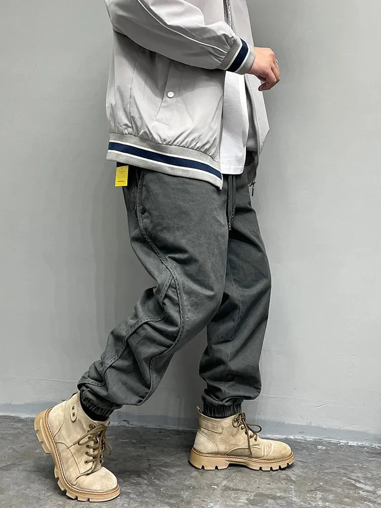 Japanese Streetwear High Quality Cargo Pants Men's Casual Joggers