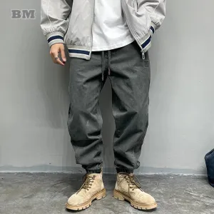 Japanese Streetwear High Quality Cargo Pants Men's Casual Joggers