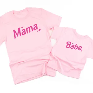 Mama   Babe (Barbie Party) - Set of 2 Tees