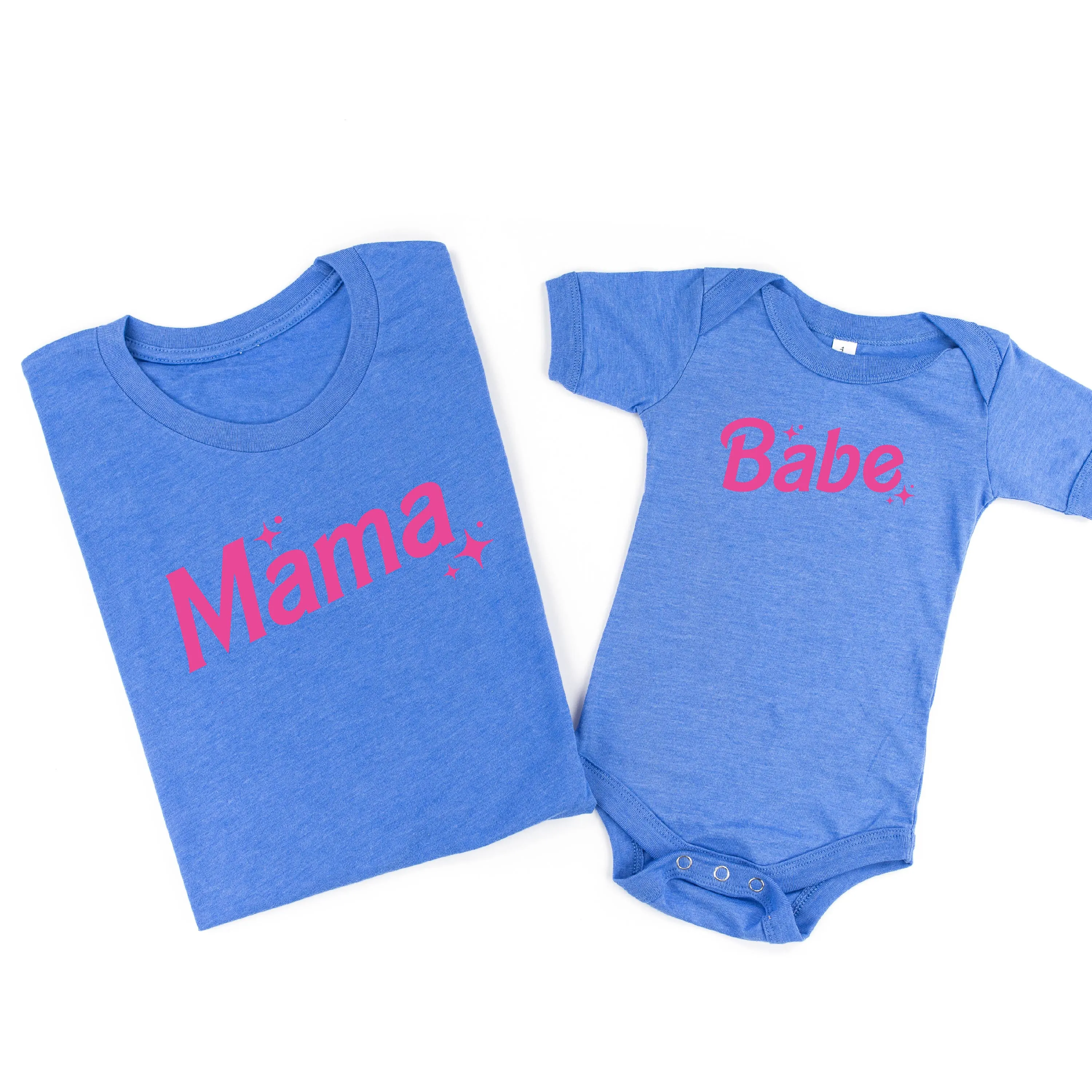 Mama   Babe (Barbie Party) - Set of 2 Tees