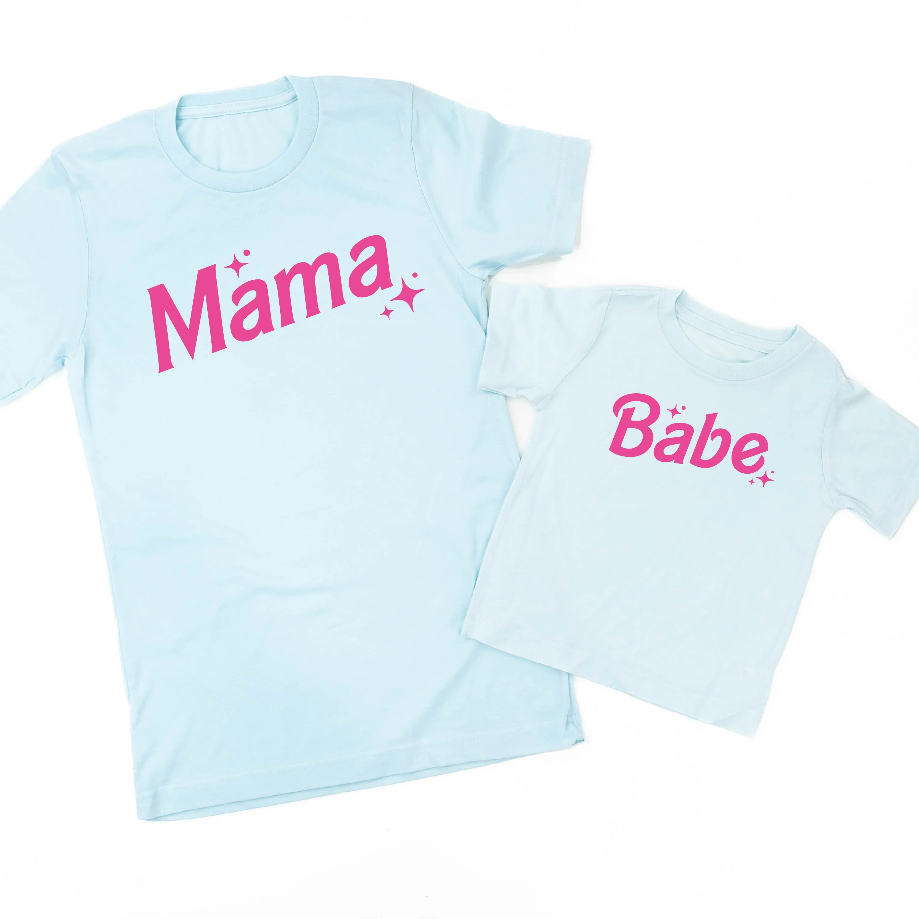 Mama   Babe (Barbie Party) - Set of 2 Tees