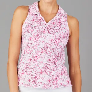 Meadow Sleeveless Collar Top (print)