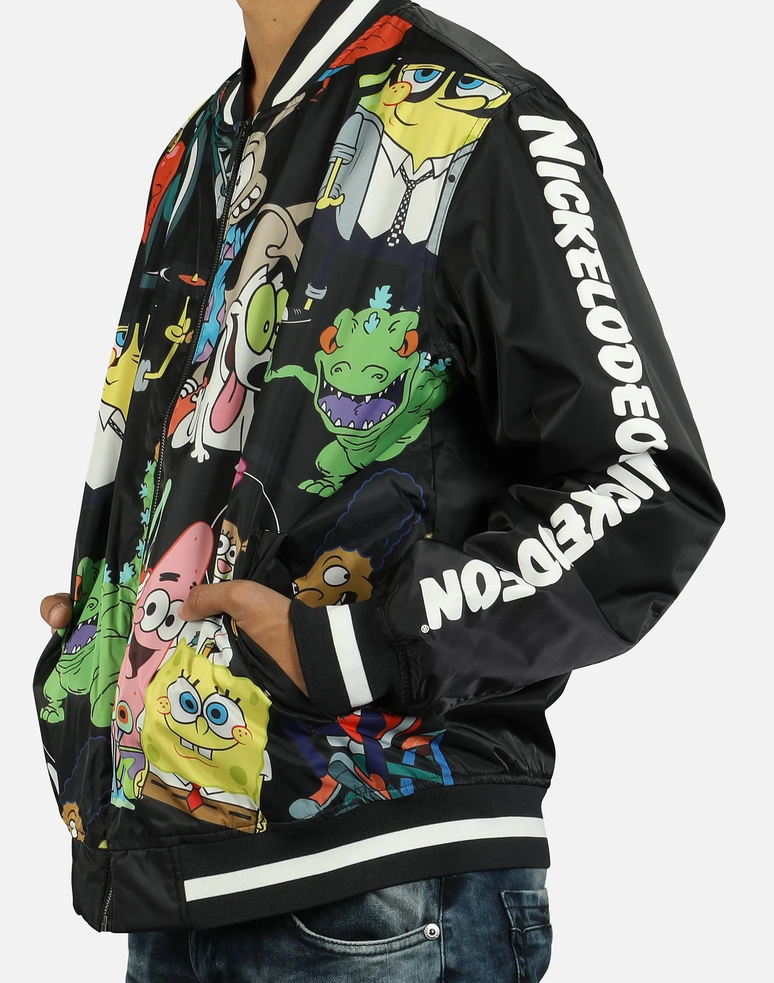 Members Only NICKELODEON SLEEVE HITS BOMBER JACKET