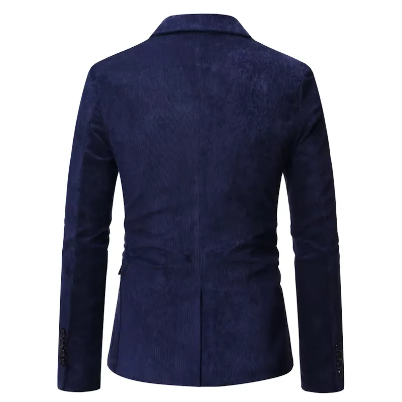 Men's Casual Corduroy Slim Fit Single-Button Blazer | Ideal for All Seasons