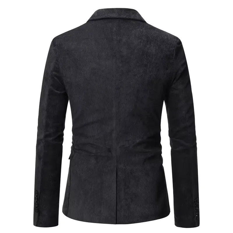 Men's Casual Corduroy Slim Fit Single-Button Blazer | Ideal for All Seasons