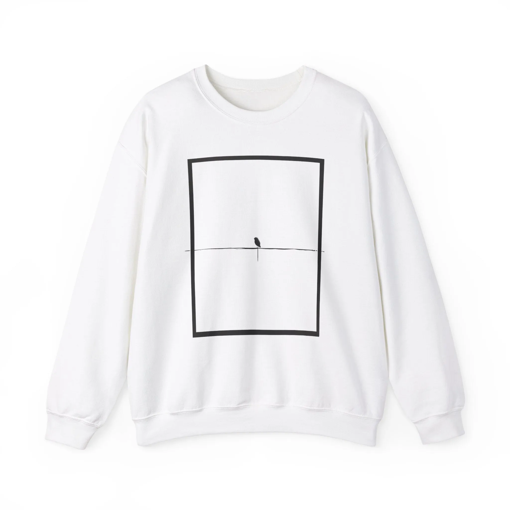 Minimalistic Framed Nature Graphic Sweatshirt