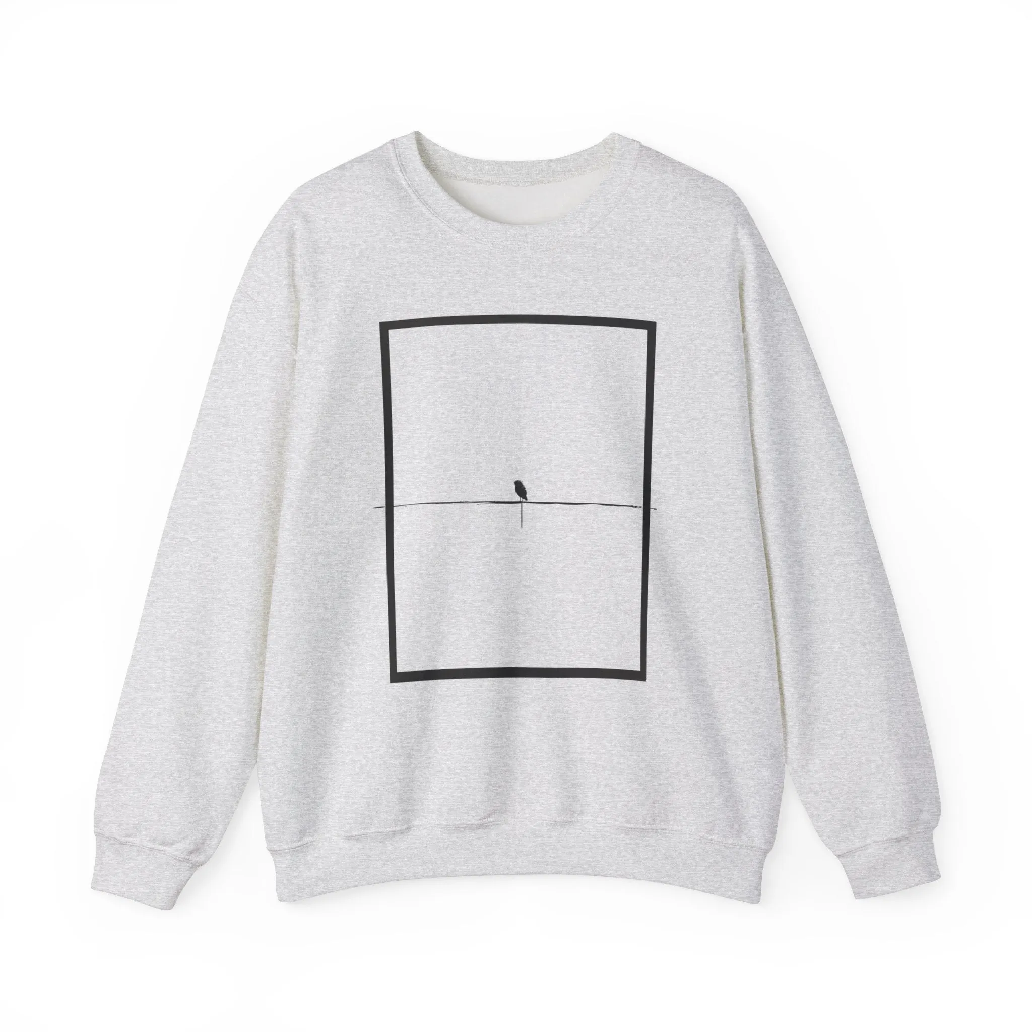 Minimalistic Framed Nature Graphic Sweatshirt