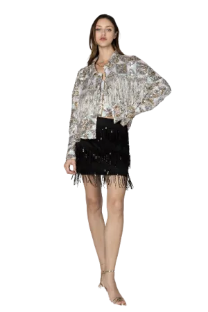 Miss Me Woman's Super Star Sequin Jacket