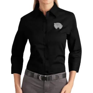 Port Authority Ladies 3/4-Sleeve Easy Care Shirt- Mascot 2 Tone