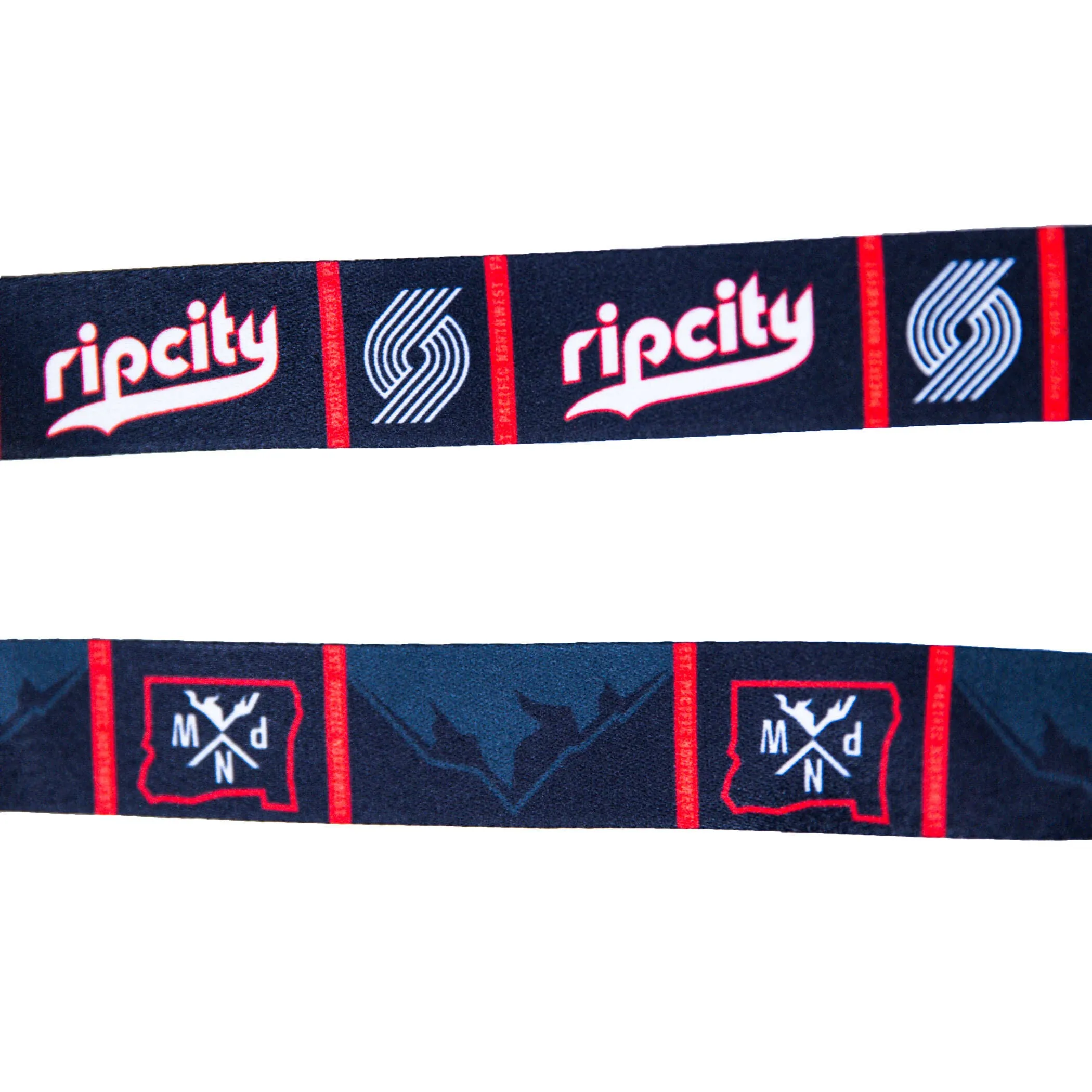 Portland Trail Blazers Peak Plaid City Detachable Lanyard