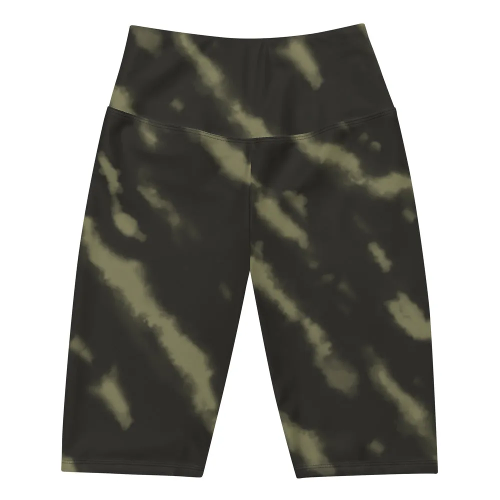 Tie Dye Biker Shorts- Green