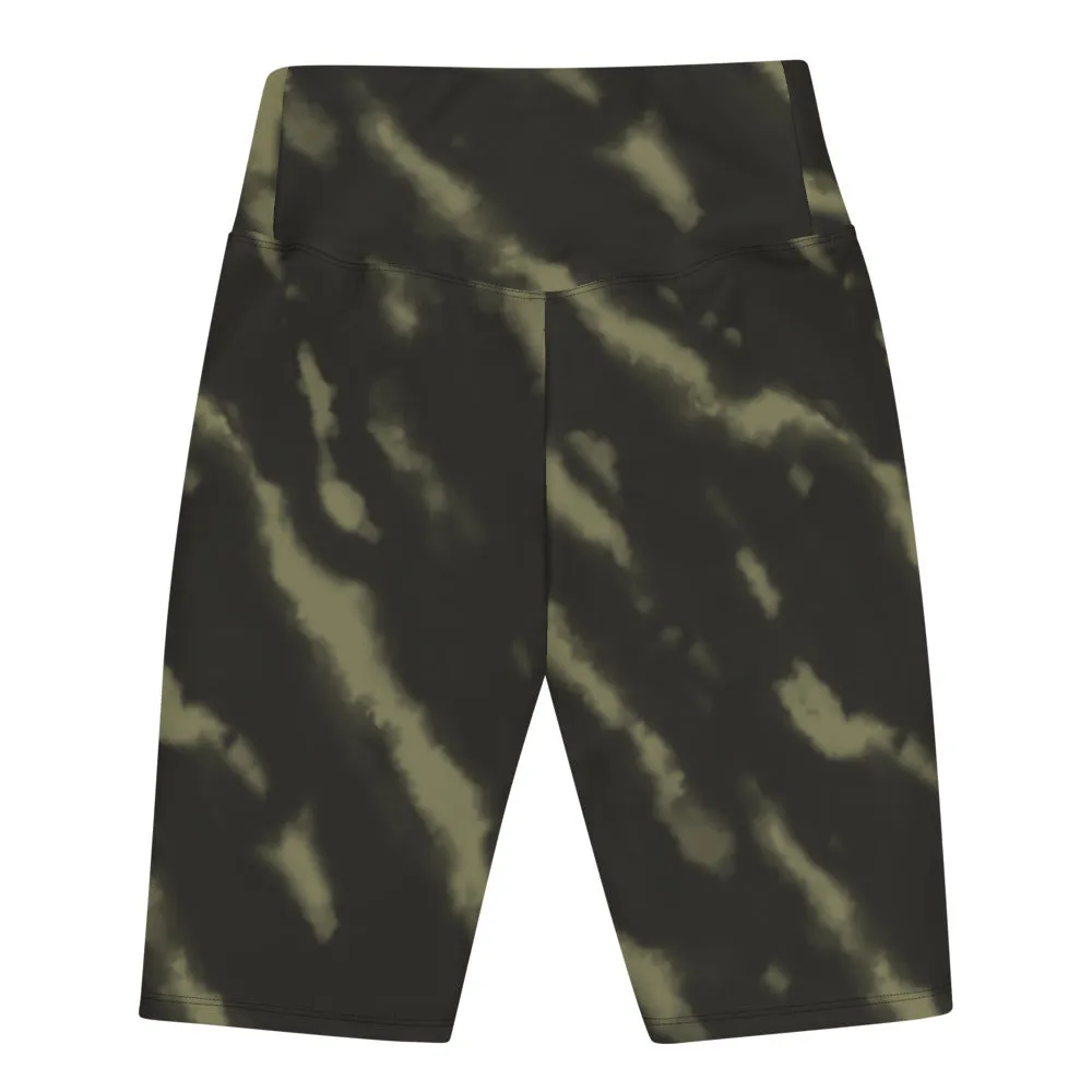 Tie Dye Biker Shorts- Green