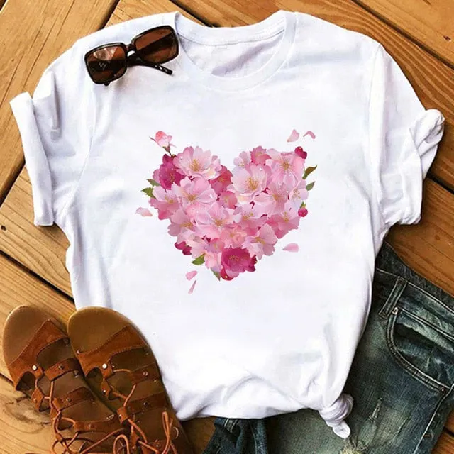 Trendy Love Casual T-Shirts