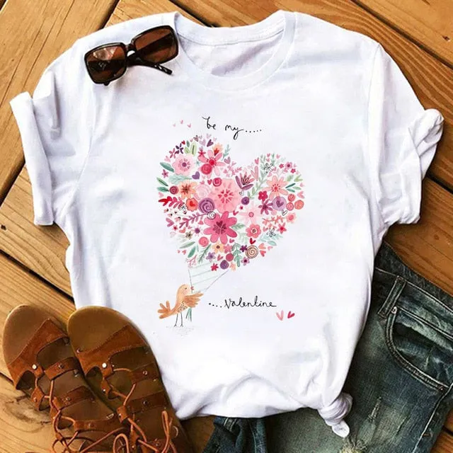 Trendy Love Casual T-Shirts