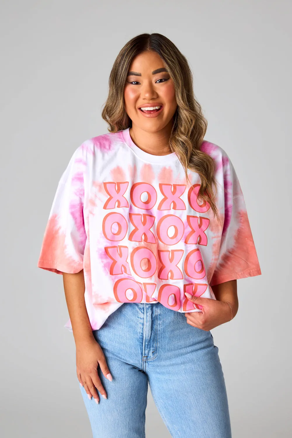 Tweety Oversized Tie-Dye Tee - XOXO