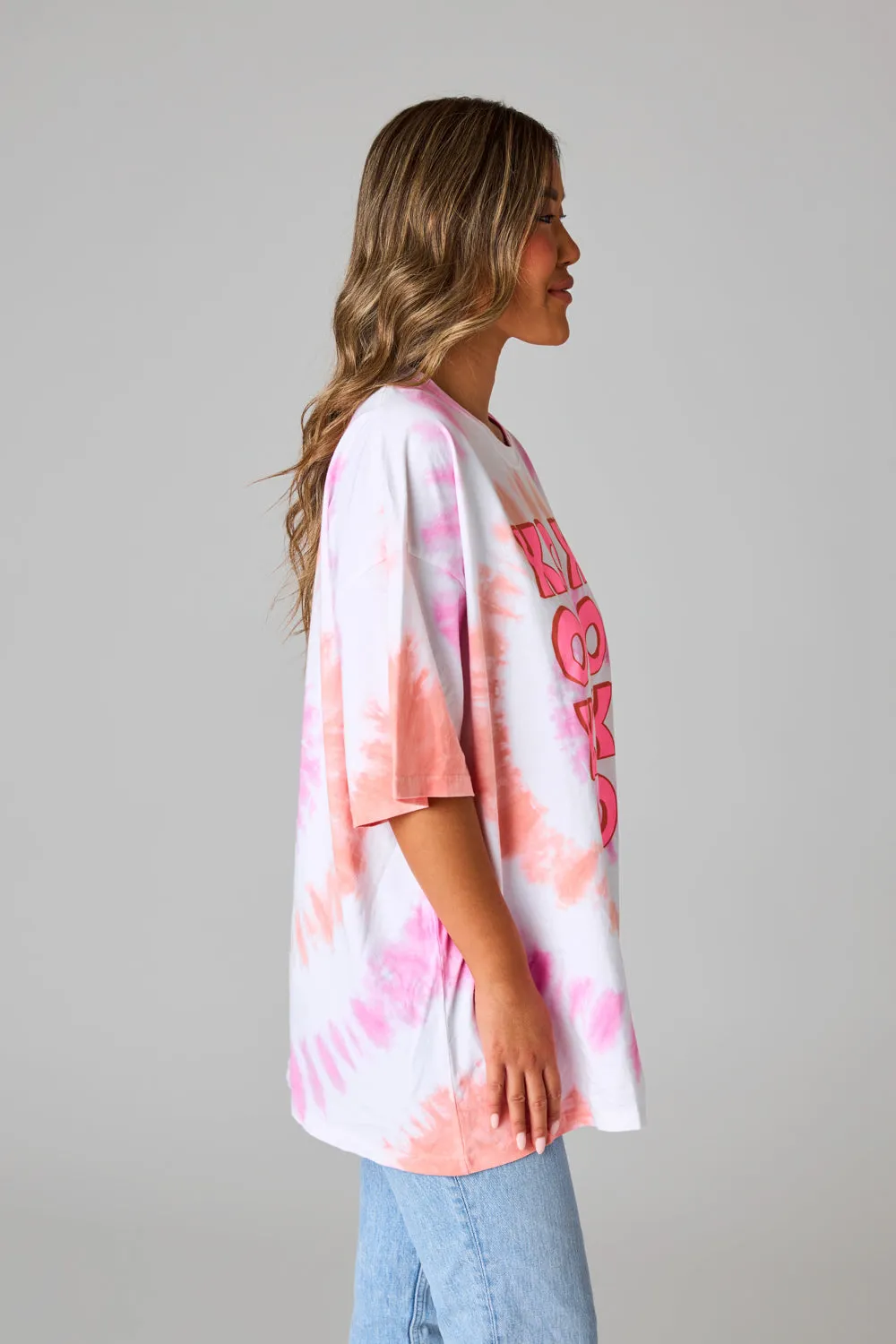 Tweety Oversized Tie-Dye Tee - XOXO