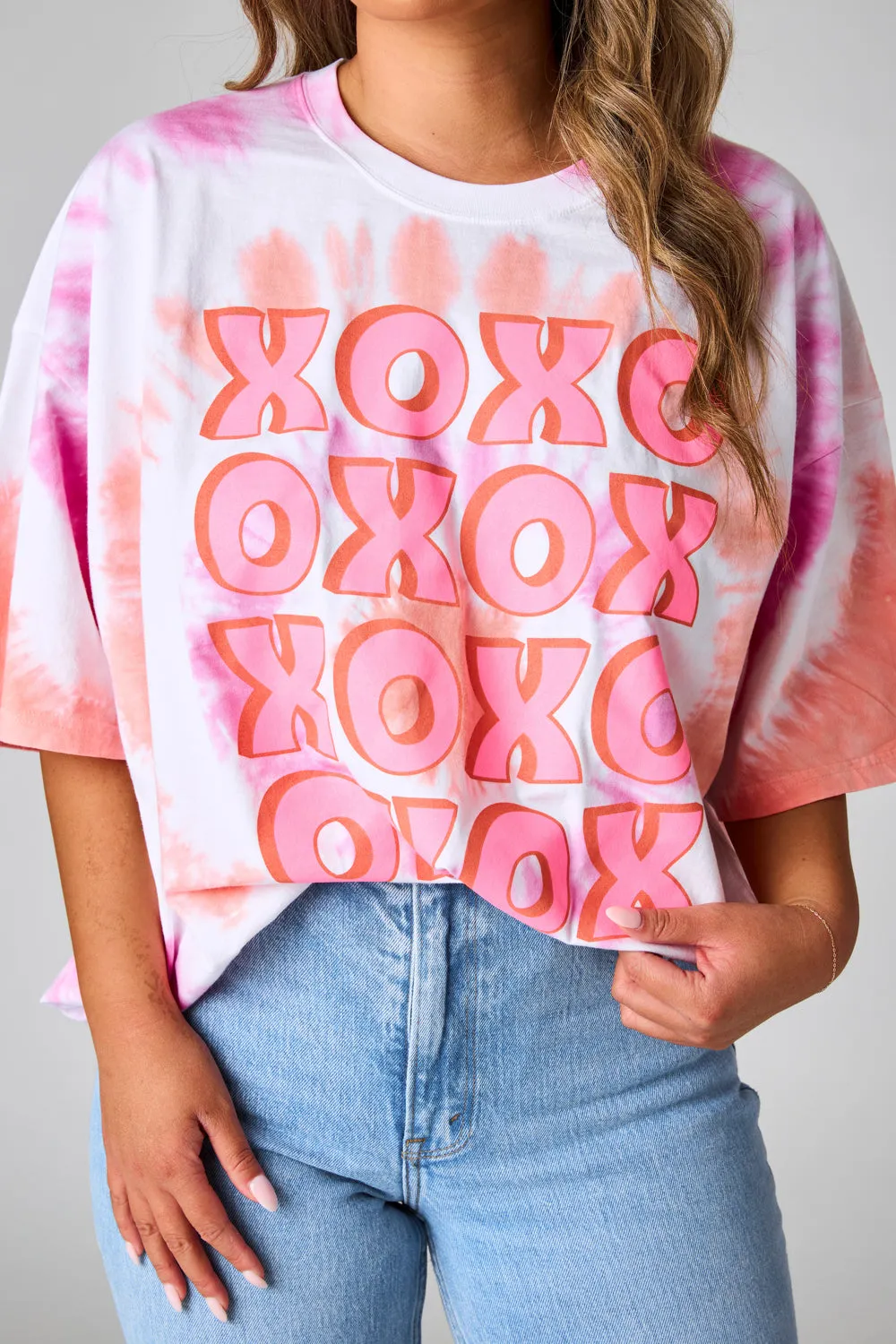 Tweety Oversized Tie-Dye Tee - XOXO