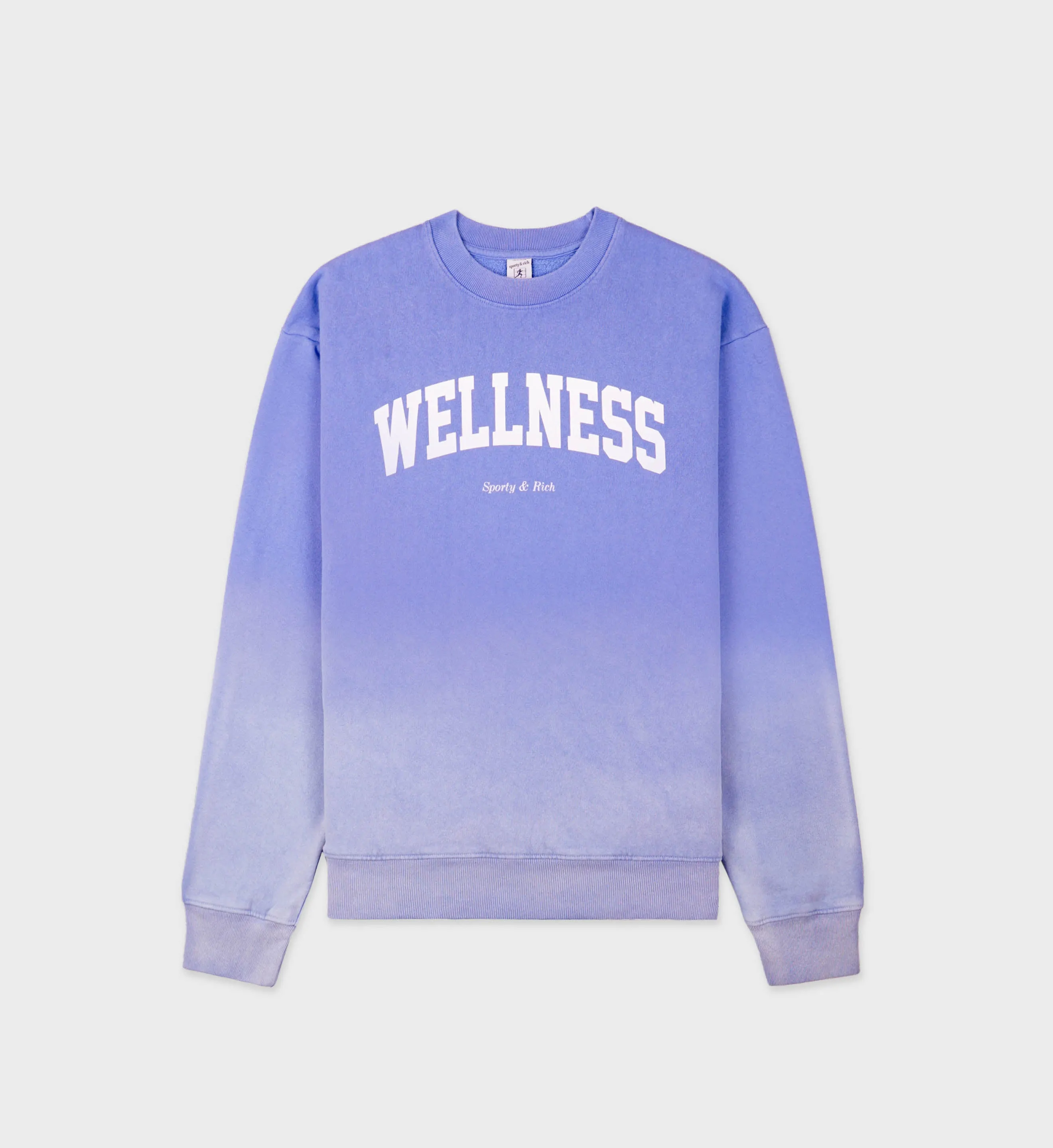 Wellness Ivy Crewneck - Dip Dye Blue/White