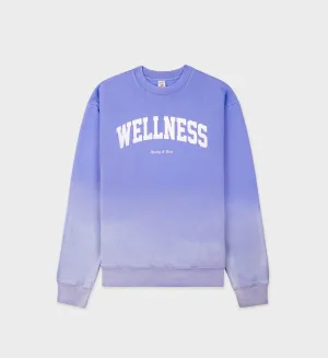 Wellness Ivy Crewneck - Dip Dye Blue/White