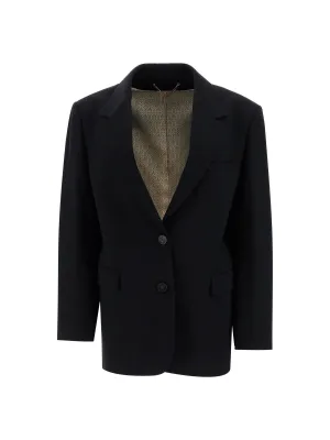 Wool Blazer - Single-Breasted - Tailored Elegance