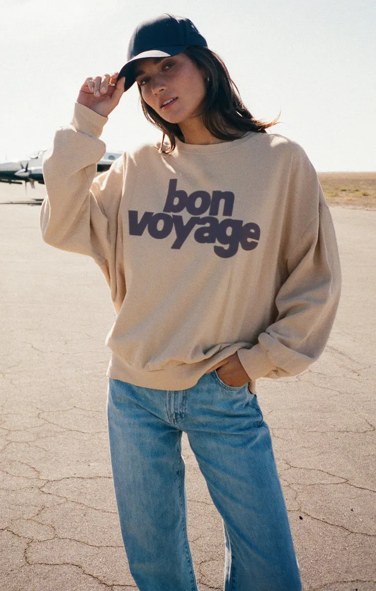 Z-Supply Bon Voyage Sunday Sweatshirt - PARCHMENT